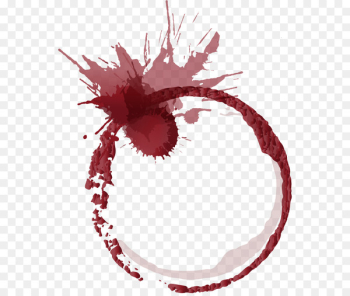 Red Wine Sparkling wine Wine glass Drink - Vector red wine stain effect 