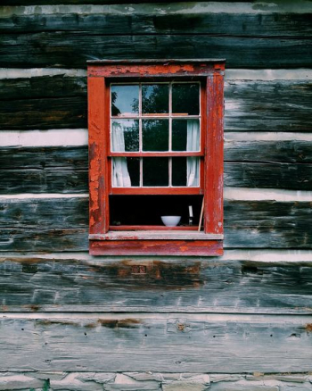 red wooden window frame red wooden window frame