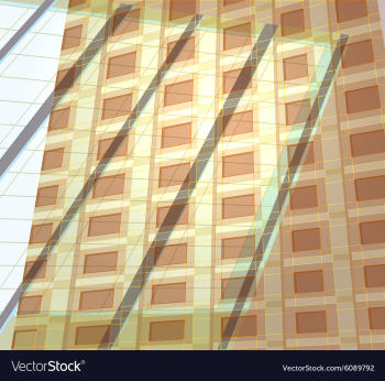 Reflection building vector image Reflection building vector image