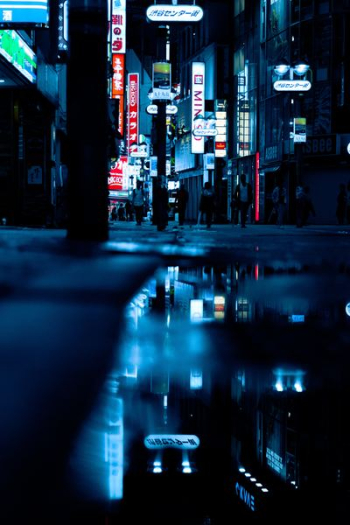 reflection of city night lights reflection of city night lights