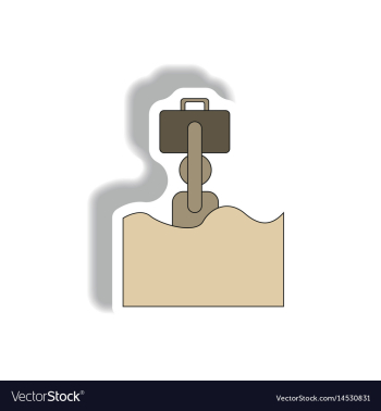 Refugee in water flood victim flood disaster vector image Refugee in water flood victim flood disaster vector image