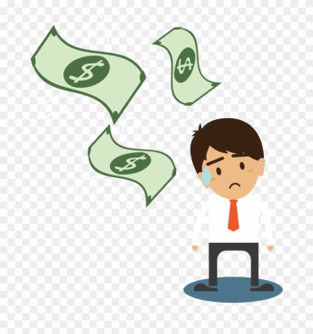 Refund Clipart Lost Money - Businessperson Refund Clipart Lost Money - Businessperson