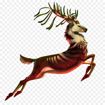Reindeer Antler Christmas ornament Christmas Day Legendary creature - reindeer 