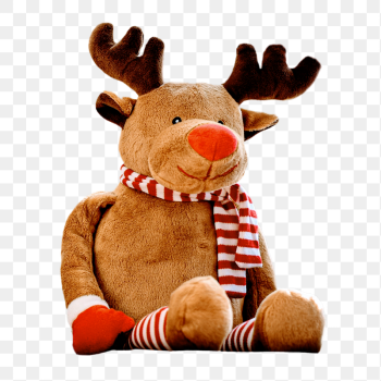 Reindeer Christmas doll png sticker, | Free PNG - rawpixel