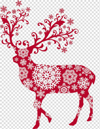 Reindeer Christmas Illustration, Red Deer transparent background PNG clipart Reindeer Christmas Illustration, Red Deer transparent background PNG clipart