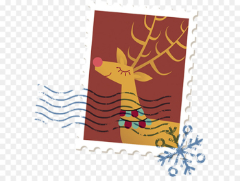 Reindeer Christmas Postage Stamps - Christmas Stamps Reindeer Christmas Postage Stamps - Christmas Stamps