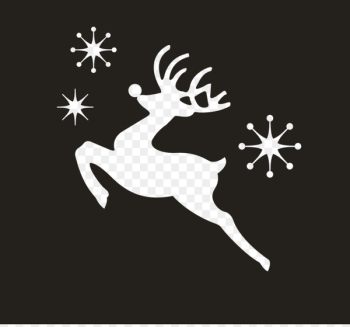 Reindeer Christmas Pxe8re Davids deer - Black and white deer with snowflakes 