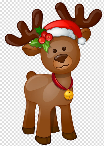 Reindeer illustration, Rudolph Santa Claus Christmas , Rudolph transparent background PNG clipart