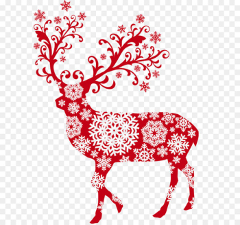 Reindeer Santa Claus Christmas - Pattern elk image capture 