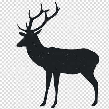 Reindeer Silhouette Animal, Animal Silhouettes transparent background PNG clipart Reindeer Silhouette Animal, Animal Silhouettes transparent background PNG clipart