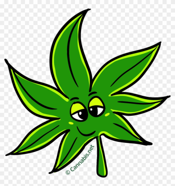 Relaxed Transparent Background - Marijuana Leaf Cartoon Png