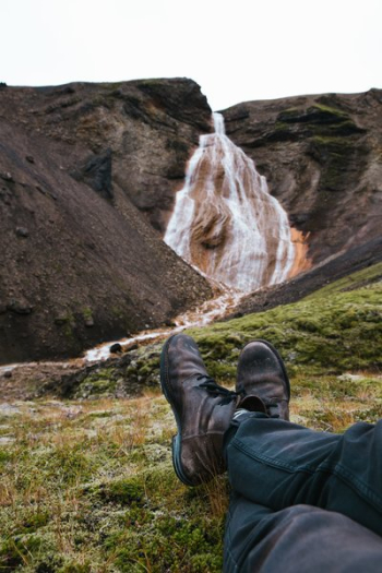 Relaxing Near Waterfall Relaxing Near Waterfall