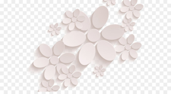 Relief Euclidean vector Flower Three-dimensional space - Dimensional flowers vector 