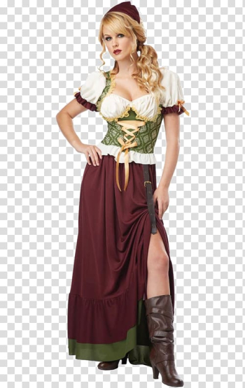 Renaissance Dirndl Costume party Dress, dress transparent background PNG clipart