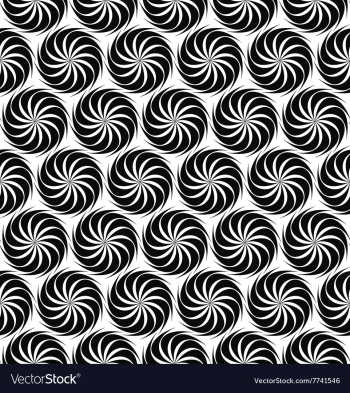 Repeat monochrome swirl pattern vector image