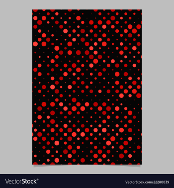 Repeating dot pattern poster template vector image Repeating dot pattern poster template vector image