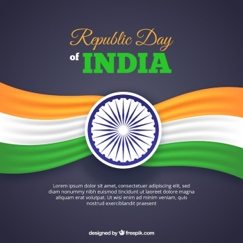 Republic day design with space for text Republic day design with space for text