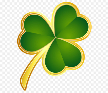 Republic of Ireland Shamrock Saint Patrick's Day - St Patricks Day Gold Shamrock PNG Clipart 