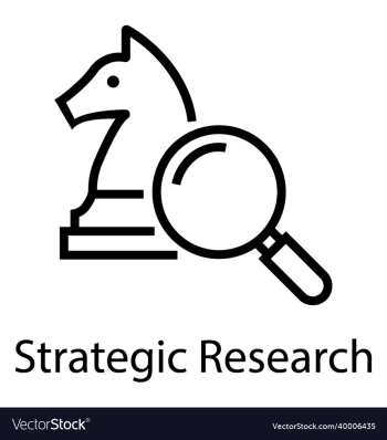 research strategic line icon growth research strategic line icon growth