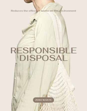 Responsible disposal flyer editable template, | Free Vector Template - rawpixel Responsible disposal flyer editable template, | Free Vector Template - rawpixel