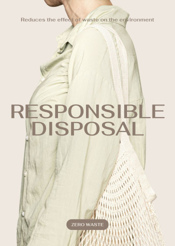 Responsible disposal poster editable template, | Free Vector Template - rawpixel Responsible disposal poster editable template, | Free Vector Template - rawpixel