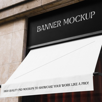 Restaurant Banner &#038; Sun Visor Mockup