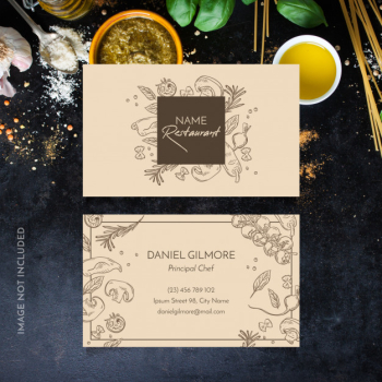 Restaurant business card Free Vector Restaurant business card Free Vector