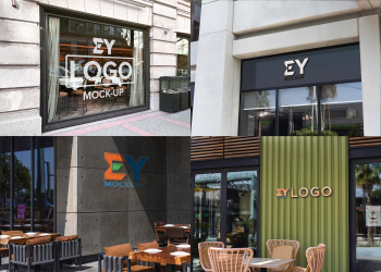 Restaurant Cafe Logo Mockup