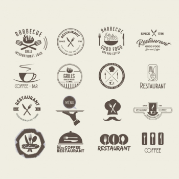 Restaurant logo design Free Vector Restaurant logo design Free Vector