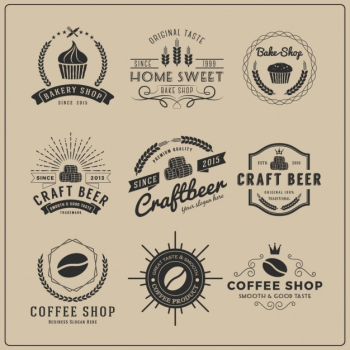 Restaurant logo templates collection Restaurant logo templates collection