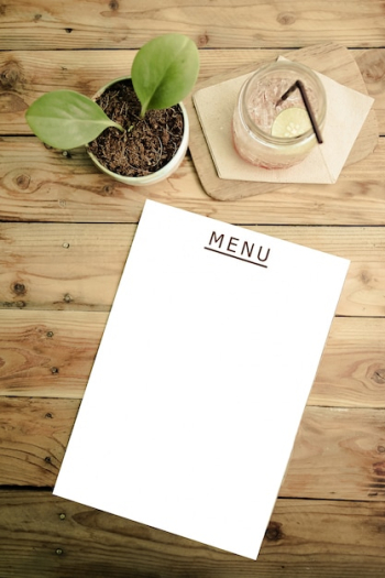 Restaurant menu Restaurant menu