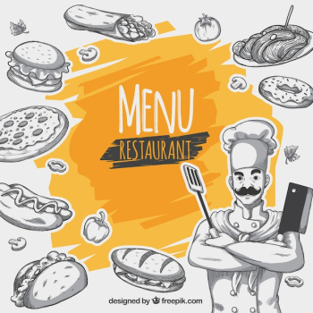 Restaurant menu background Restaurant menu background