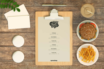 Restaurant Menu Mockup - Graphic Eagle