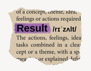 Result ripped dictionary, editable word | Free PSD - rawpixel