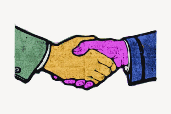 Retro business handshake clipart, illustration | Free Vector - rawpixel Retro business handshake clipart, illustration | Free Vector - rawpixel
