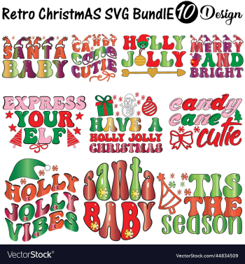 retro christmas svg bundle retro christmas svg bundle