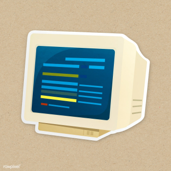 Retro computer icon isolated | Free stock photo - 476840 Retro computer icon isolated | Free stock photo - 476840