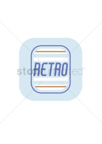 Retro label Retro label