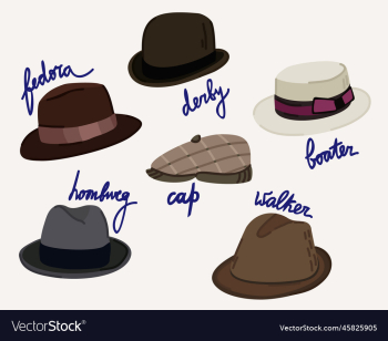 retro mans hats various models of vintage hats retro mans hats various models of vintage hats