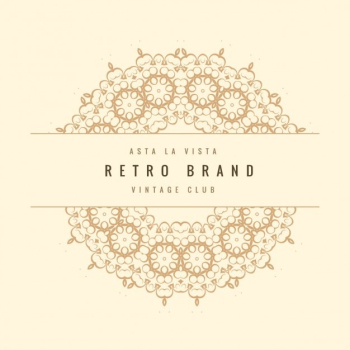 retro ornamental frame retro ornamental frame