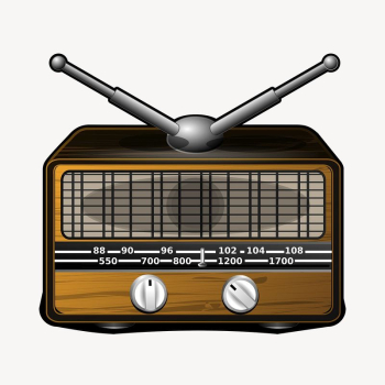 Retro radio clipart, object illustration. | Free Photo - rawpixel Retro radio clipart, object illustration. | Free Photo - rawpixel
