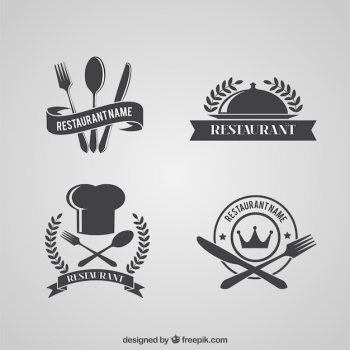 Retro restaurant logos pack Retro restaurant logos pack