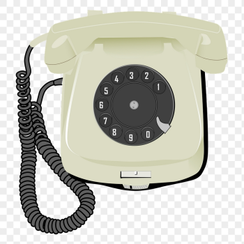 Retro rotary telephone png sticker | Free PNG - rawpixel