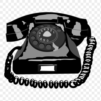 Retro rotary telephone png sticker | Free PNG - rawpixel