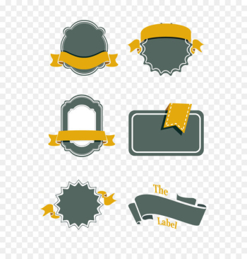 Retro style - Simple retro ribbon label border collection Retro style - Simple retro ribbon label border collection