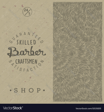 Retro template for Barber Shop vector image Retro template for Barber Shop vector image