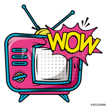 retro tv pop art style retro tv pop art style