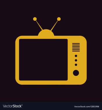 Retro tv vector image Retro tv vector image