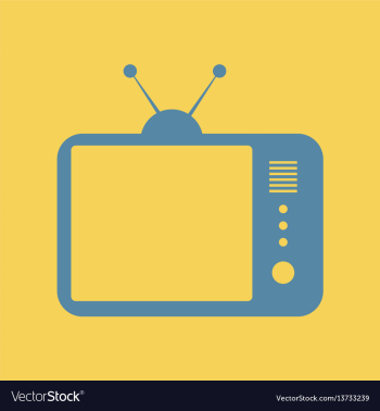 Retro tv vector image Retro tv vector image