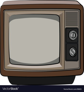 Retro tv vector image Retro tv vector image